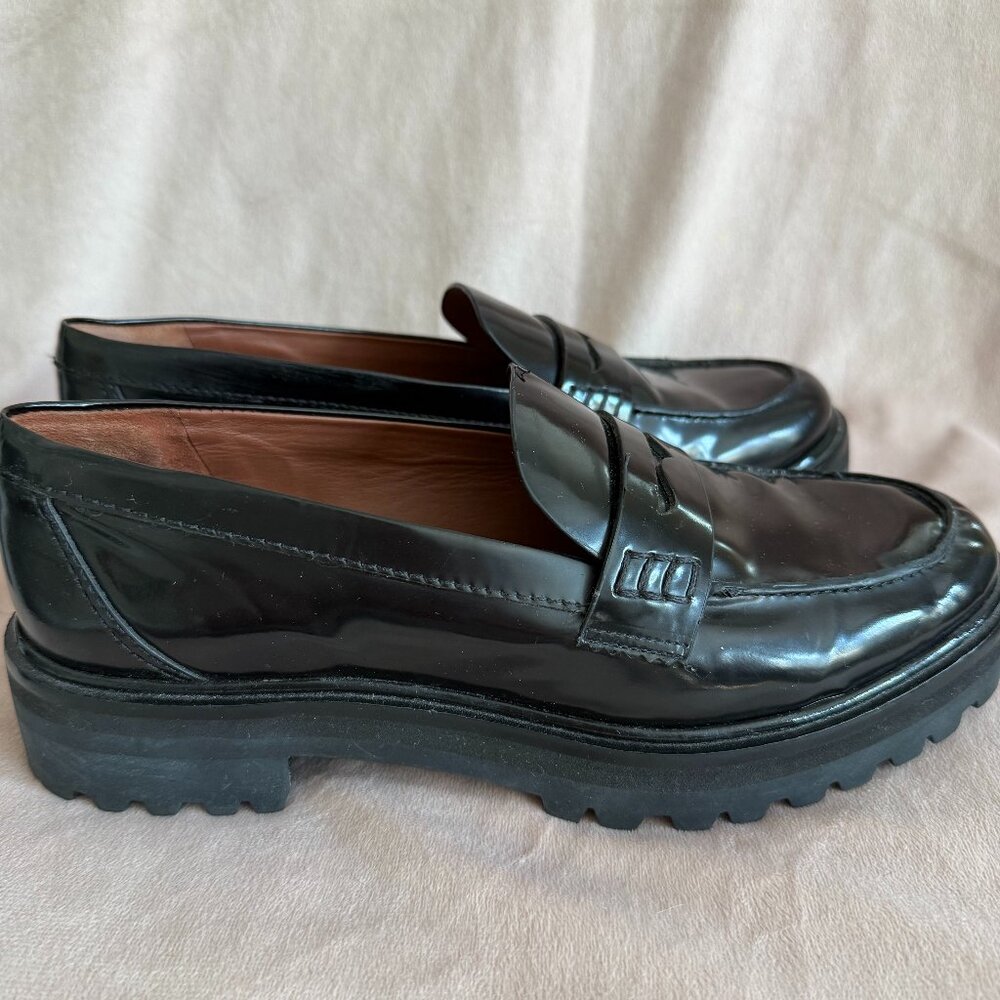 Reformation Agathea Black Loafers